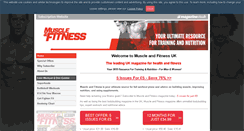 Desktop Screenshot of info.muscle-fitness.co.uk