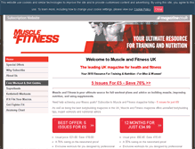 Tablet Screenshot of info.muscle-fitness.co.uk